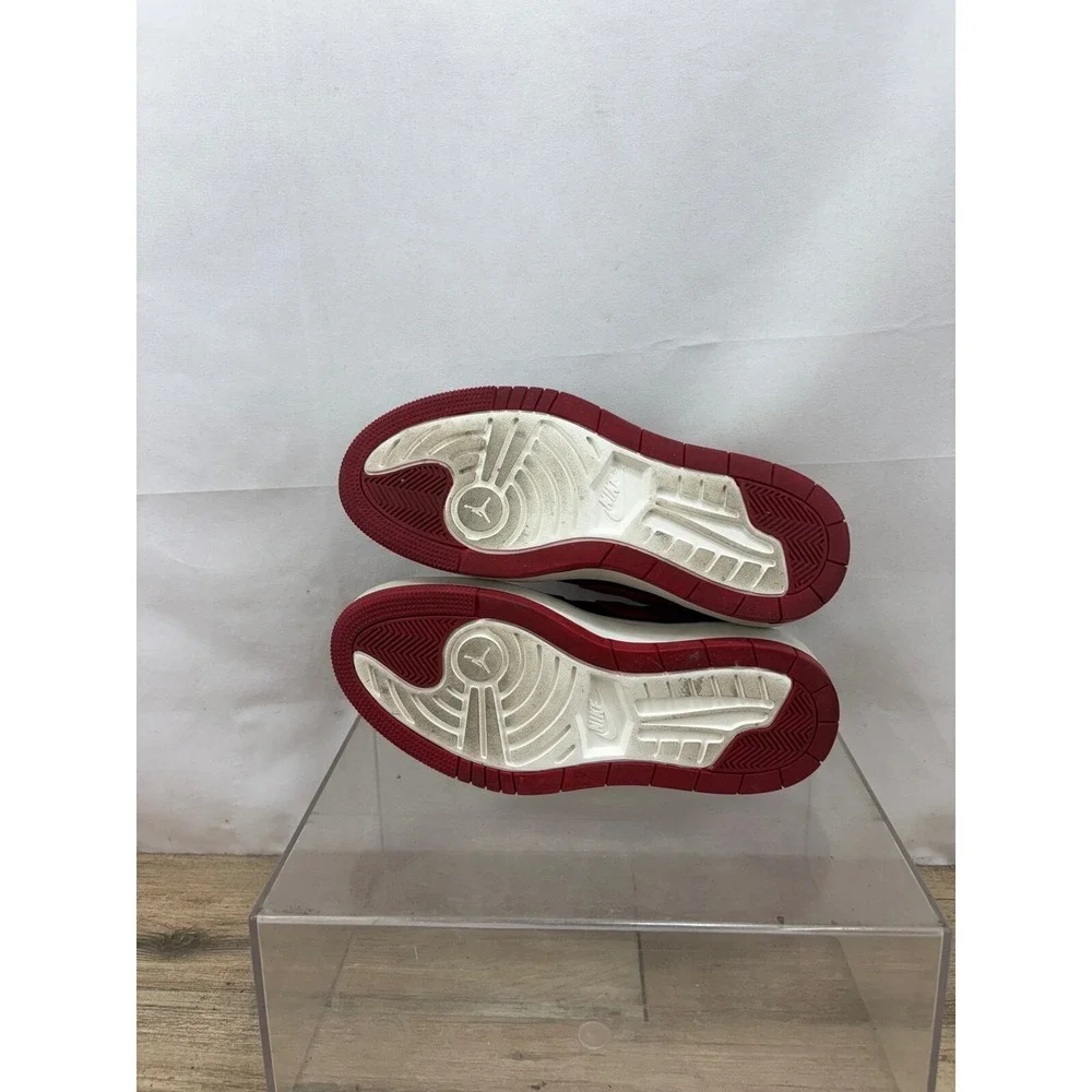 Air Jordan 1 Elevate Low Platform Sneakers Red Black Leather Shoes Size